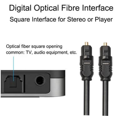 NÖRDIC Toslink-Toslink Digital Fiber Cable 3M Optical SPDIF-kabel