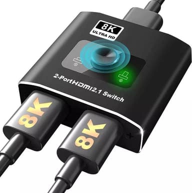NÖRDIC 8K HDMI Switch 2 til 1 8K60Hz 4K120Hz