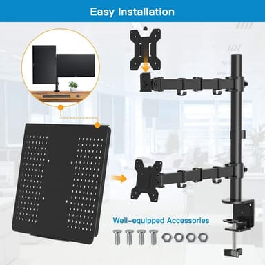 NÖRDIC Monitor Arm og Laptop Holder Monitor 13-27 ""8kg Portable 15.6"" Monitor Mount