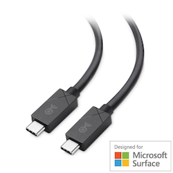 NÖRDIC 2m USB C 2.0 till USB A kabel 480Mbps svart
