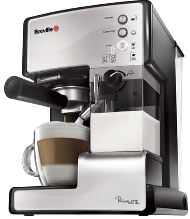 Breville Prima Latte kaffemaskin 203041 (sølv)