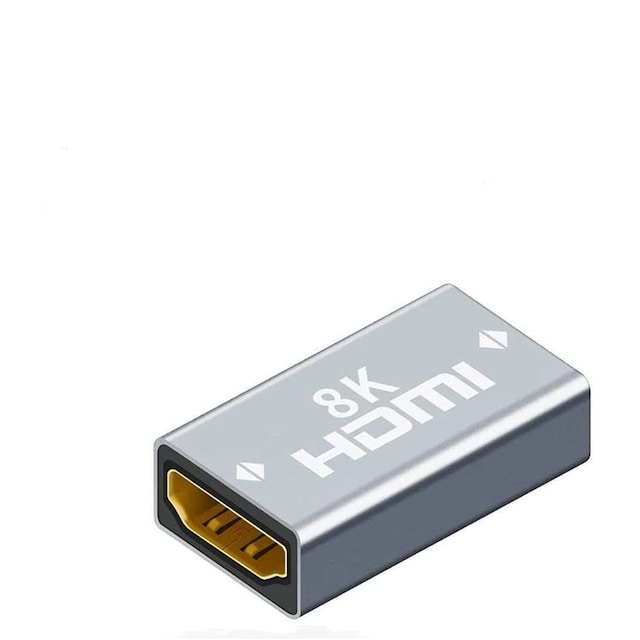 NÖRDIC HDMI 2.1 8K Hunn til kvinnelig kabelforlenger HDMI kjønnsveksler