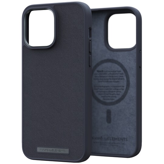 NJORD byELEMENTS iPhone 14 Pro Max Leather MagSafe deksel (sort)
