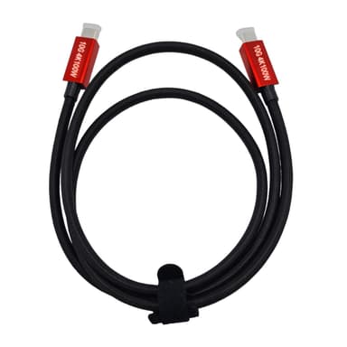 NÖRDIC 2,5 m USB3.2 Gen2 SuperSpeed ​​​​USB 10 Gbps USB-C til C nylonflettet kabel med strømforsyning 100W, 4K60Hz video og Emarker