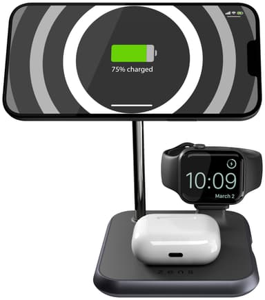 Zens 4-i-1 Magnetic USB-C trådløs lader