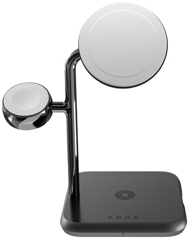Zens 4-i-1 magnetisk trådløs ladestasjon (sort)