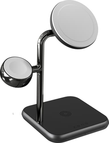 Zens 4-i-1 magnetisk trådløs ladestasjon (sort)