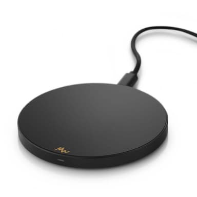 Marie Wolt trådløs lader - Piano Black/Black