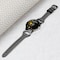 Google Pixel-horn med diamant + T-format klockarmband i läder Sort Google pixel watch