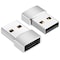 TYPE-C hunn til USB A 2.0 hannadapter Sølv