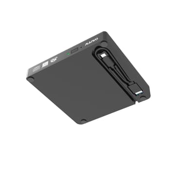 Maiwo Slim ekstern USB DVD/CD-spiller både USB-C og USB-A Ekstern optisk stasjon
