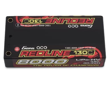 1s  8000mAh - 130C - Gens Ace Redline Shorty
