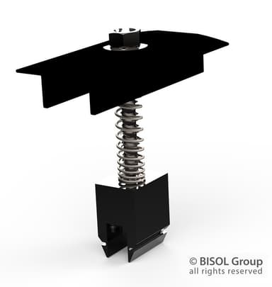 Bisol EasyMount Black Middle Clamp 35mm