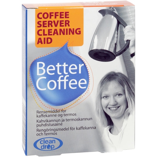 Clean Drop rengjøringsmiddel kaffekanne