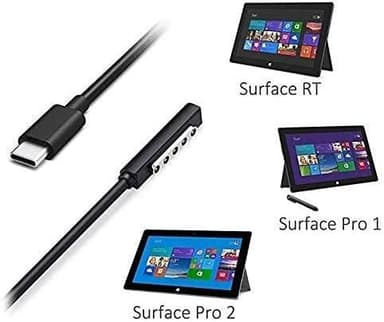 NÖRDIC 1,5m USB ladekabel 12V3A for Surface Pro 1/2