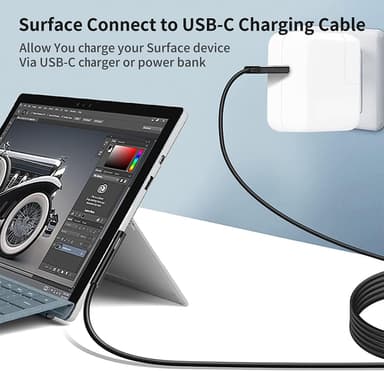 NÖRDIC 2m Ladekabel for Microsoft Surface 15V3A 45W