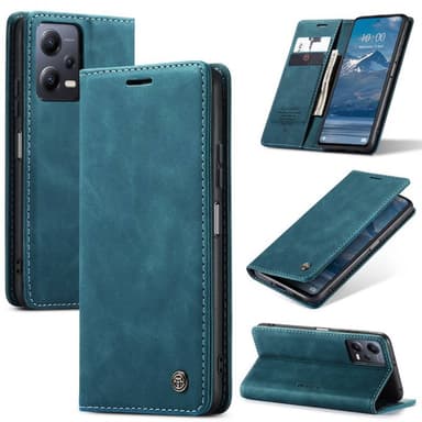 CaseMe Smart Magnet Flipdeksel Xiaomi Redmi Note 12 5G - Blå