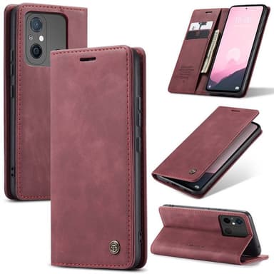 CaseMe Smart Magnet Flipdeksel Xiaomi Redmi 12C - Burgund