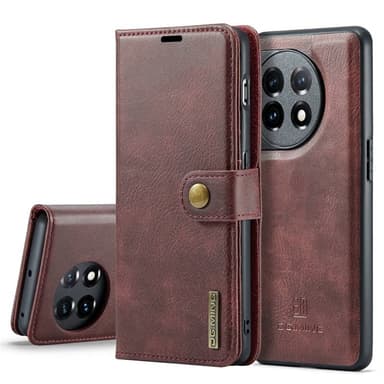 Mobil lommebok DG-Ming 2i1 OnePlus 11 - Rød