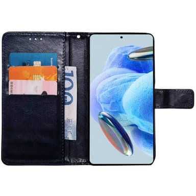 Mobil lommebok 3-kort Xiaomi Redmi Note 12 Pro 5G - Mørkeblå