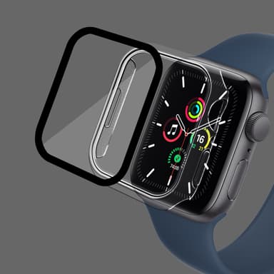 Smart klokkedeksel med skjermbeskytter Gjennomsiktig 45 mm Apple Watch 7/8