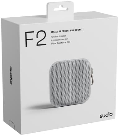 Sudio F2 bærbar høyttaler (hvit)