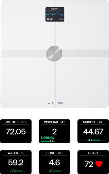 Withings Body Smart baderomsvekt WBS13-White-All-Inter