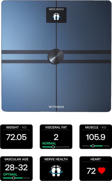 Withings Body Comp baderomsvekt WBS12-Black-All-Inter