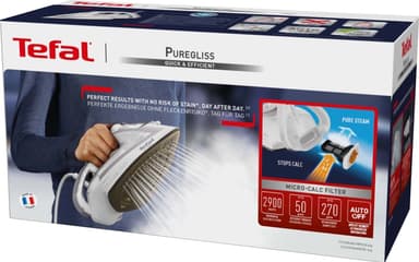 Tefal Puregliss strykejern FV8043E0 (sølv/hvit)
