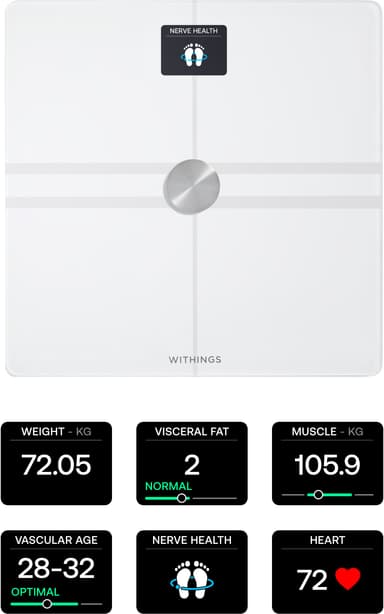 Withings Body Comp baderomsvekt WBS12-White-All-Inter
