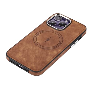 Case MagSafe-kompatible SIM-kort og utløserpinnespor Brun iPhone 12 Pro Max
