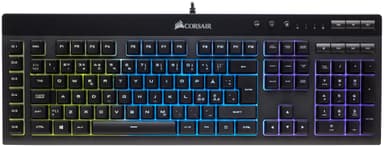 Corsair K55 RGB gamingtastatur (sort) Tastatur Elkjøp Corsair Gaming K55 RGB Gaming Tastatur | Greencom