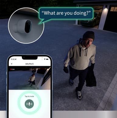 Arlo Pro 5 sikkerhetskamera (sort/3-pakk)