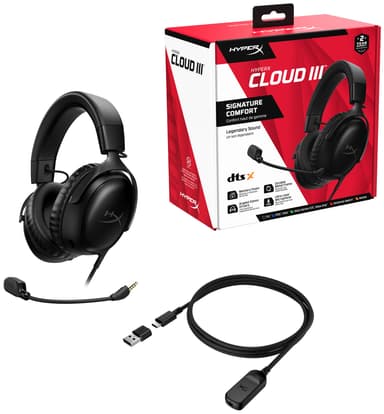 HyperX Cloud III gaming headset (sort)