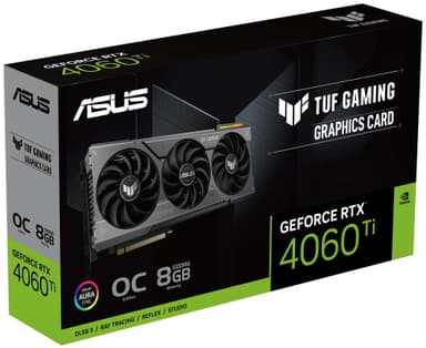 ASUS TUF RTX 4060Ti O8G Gaming grafikkort