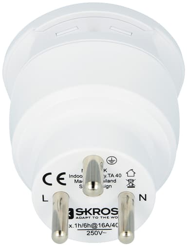 SKross Travel Adapter Combo - World-to-Denmark Earthed