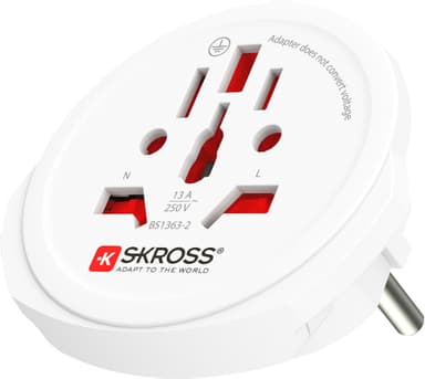 SKross verden til Europa reiseadapter 322935