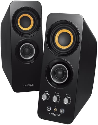 Creative T30 Wireless 2.0 høyttalersystem (sort)