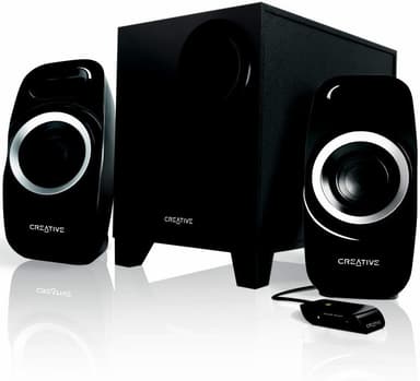 Creative Inspire 2.1 høyttalersystem T3300 (sort)