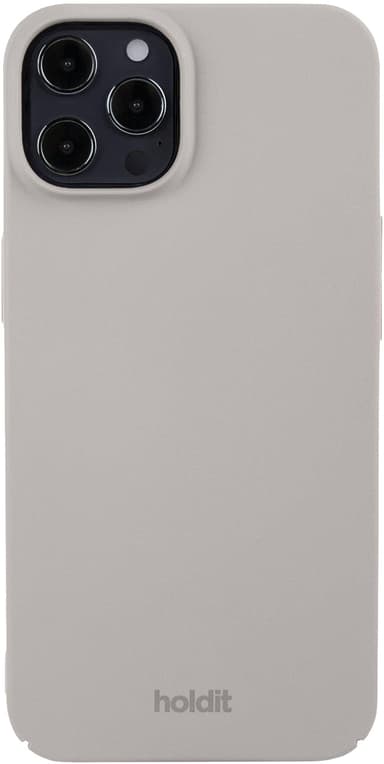 Holdit Slim Case iPhone 12/12 Pro deksel (gråbrun)