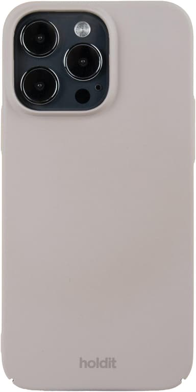 Holdit Slim Case iPhone 14 Pro Max deksel (gråbrun)