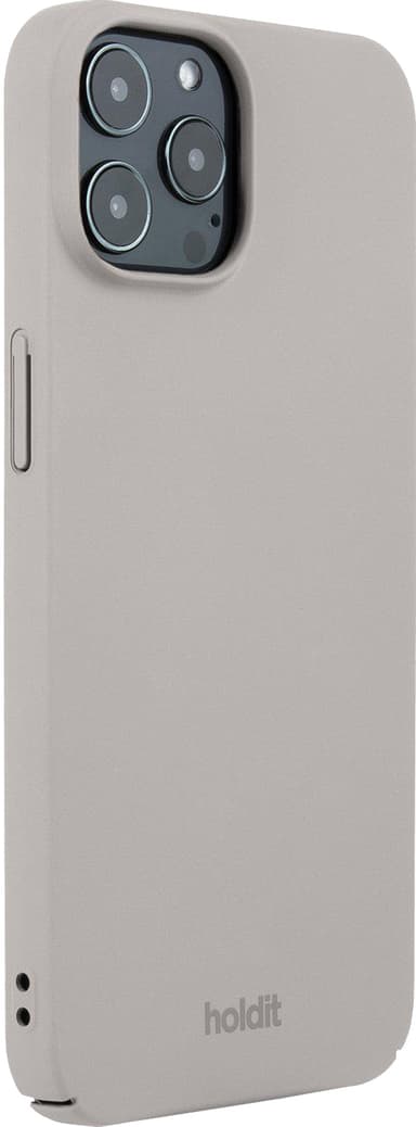 Holdit Slim Case iPhone 12/12 Pro deksel (gråbrun)