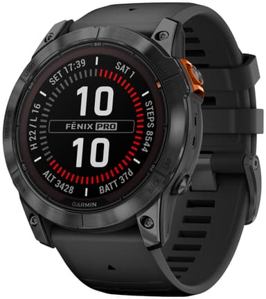 Garmin Fenix 7X Pro Solar smartklokke, 51mm (sort)