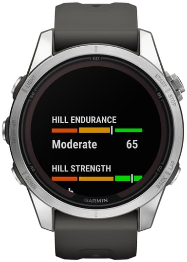 Garmin Fenix 7S Pro Solar smartklokke, 42mm (sølv)