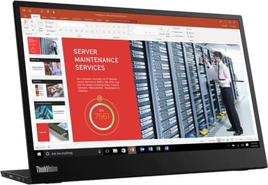 Lenovo ThinkVision M14 14" LCD skjerm 61DDUAT6EU (raven black)