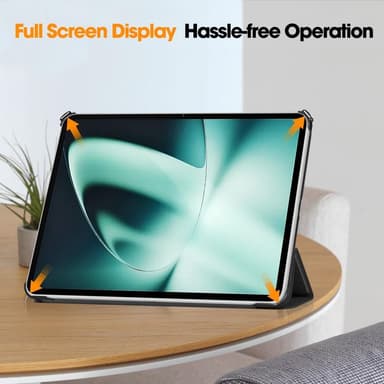 Slim Fit Dekselveske til OnePlus Pad Auto Wake/Sleep - Svart