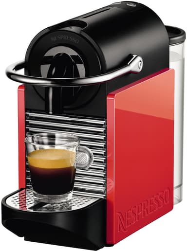 Nespresso Pixie Clips kapselmaskin D60 (hvit/rød)