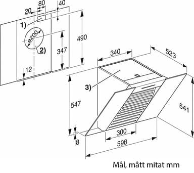Miele ventilator DA 6066 W (sort)