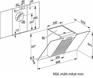 Miele ventilator DA 6096 W (sort)