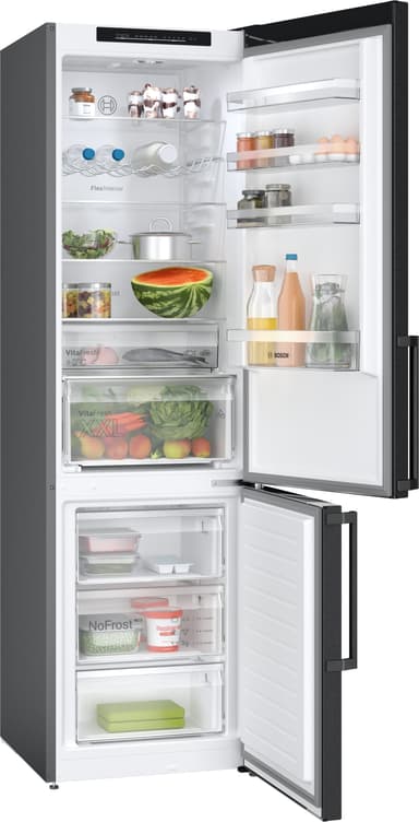 Bosch Kjøleskap/fryser kombinasjon KGN39OXBT (Black inox-antifingerprint)